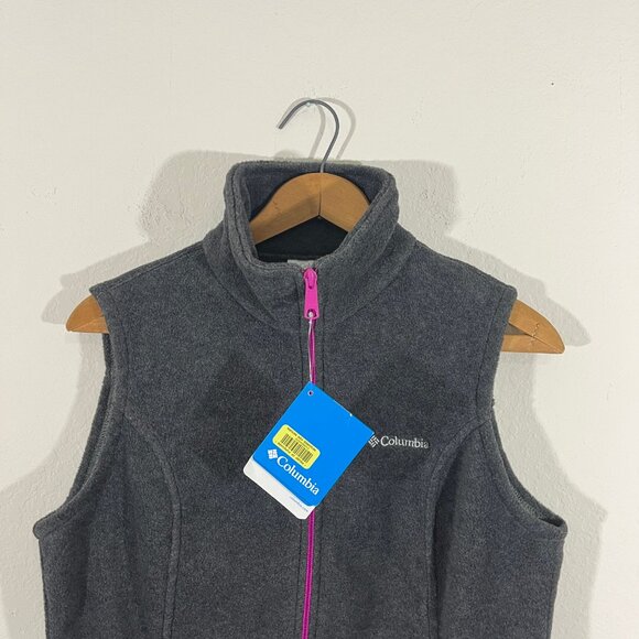 Columbia Women's Benton Springs Dark Gray Fleece Vest Size S Style WL1023 - Picture 4 of 10